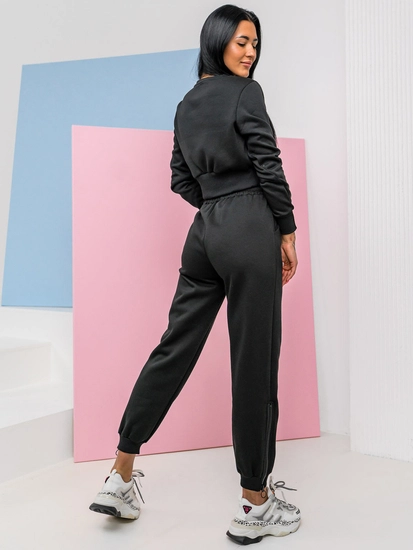 Dam 2-delad oversize Träningsoverall Svart Bolf 8C78