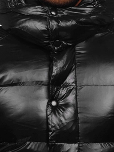 Herr Quiltad Vinterjacka Svart Bolf 9970