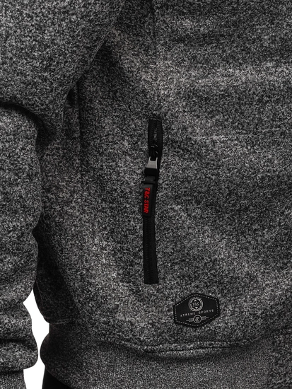 Herr Lättviktsjacka med huva Antracitgrå Bolf TC1217