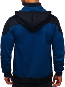 Herr Lättviktsjacka med huva Marinblå Bolf TC1262