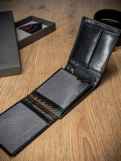 Herr Skinnplånbok Svart 1676