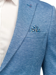 Herr Casual Kavaj Blå Bolf 24401