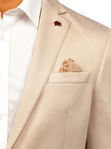 Herr Elegant Kavaj Beige Bolf 022