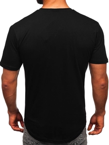 Herr Lång Basic T-shirt Svart Bolf 14290