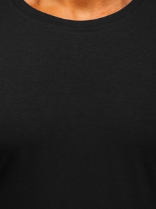 Herr Enfärgad Långärmad Top Svart Bolf 2088L