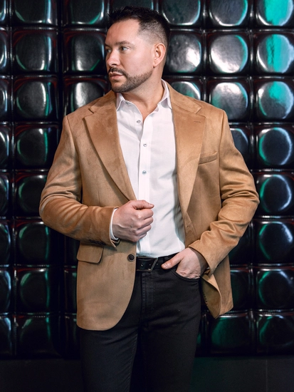 Herr Kavaj i sammet Kamel Bolf 24410