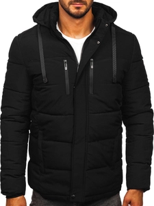 Herr Quiltad Vinterjacka Svart Bolf 31M5027