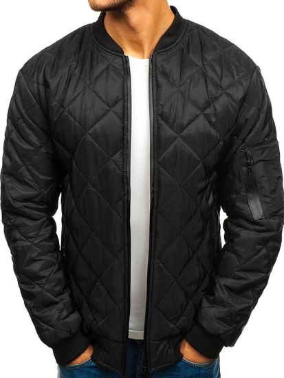 Herr Övergångsjacka Bomber Svart Bolf AK76-A