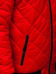 Herr Lättvikts Quiltad Bomberjacka Röd Bolf MY-01A