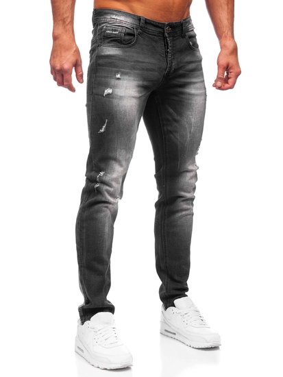 Herr Jeans Regular Fit Svart Bolf MP010N
