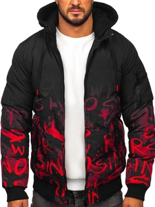 Herr Quiltad Vinterjacka Röd Bolf 27M8102