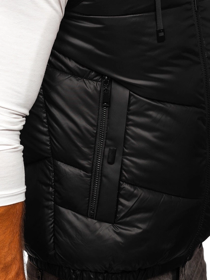 Herr Väst med huva Svart Bolf 2908