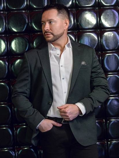 Herr Casual Kavaj Grön Bolf 24401-1