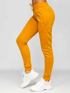 Dam Sweatpants Kamelfärgad Bolf CK-01
