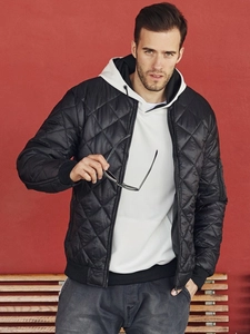 Herr Övergångsjacka Bomber Svart Bolf AK76-A