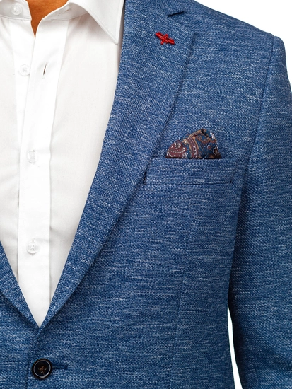 Herr Casual Kavaj Blå Bolf 019