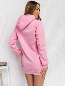 Dam Lång Huvtröja Ljusrosa Bolf YS10003-A