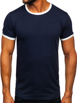 Herr Basic T-shirt Marinblå Bolf 8T83