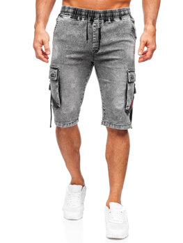 Herr Jeans Cargo Shorts Svart Bolf HY809
