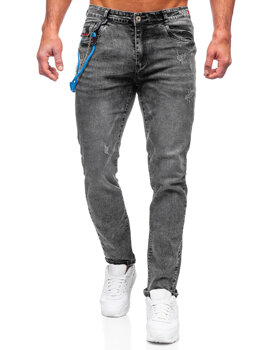 Herr Jeans Regular Fit Svart Bolf HY1052