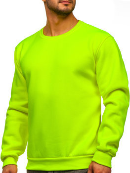 Herr Tjock Sweatshirt Gul-Neon Bolf 2001