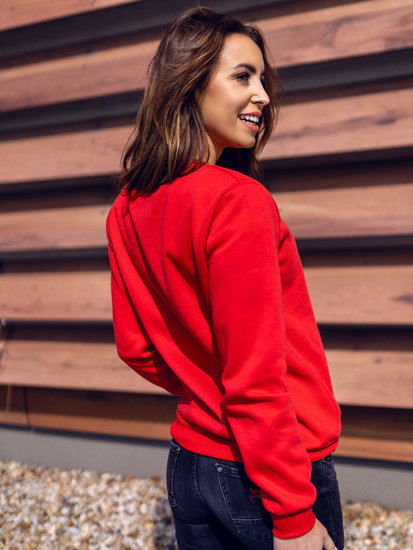 Dam Sweatshirt Röd Bolf W01