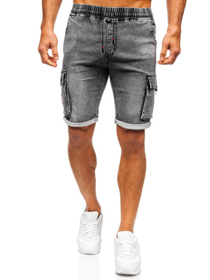 Herr Cargo jeansshorts Svart Bolf HY1065