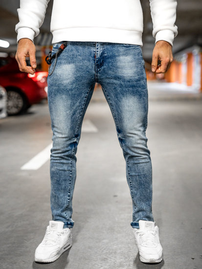 Herr Jeans Regular Fit Marinblå Bolf HY1053