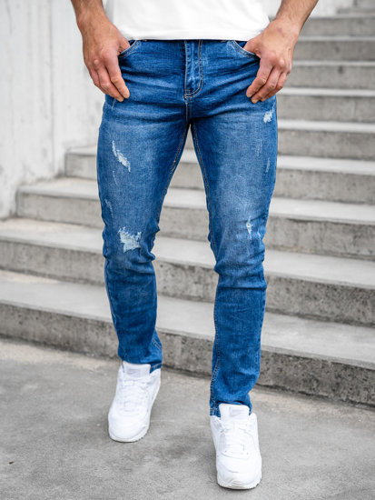 Herr Jeans Regular Fit Marinblå Bolf K10009-1