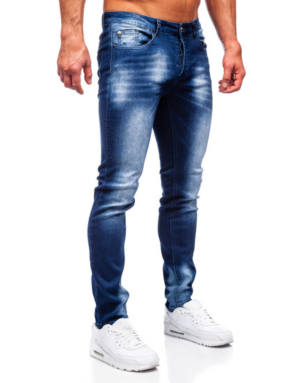 Herr Jeans Regular Fit Marinblå Bolf MP019BS