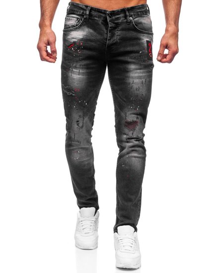 Herr Jeans Regular Fit Svart Bolf 4014-1