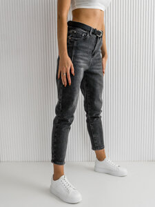 Dam Jeans med bälte Svart Bolf BF15-C