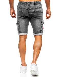 Herr Cargo jeansshorts Svart Bolf HY1065
