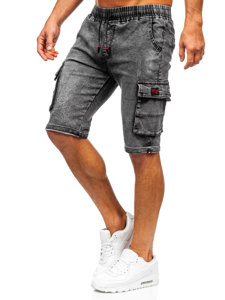 Herr Cargo jeansshorts Svart Bolf HY1070