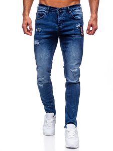 Herr Jeans Regular Fit Marinblå Bolf 4003-1
