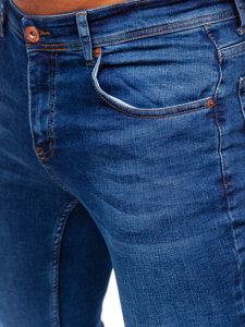 Herr Jeans Regular Fit Marinblå Bolf 6767R