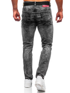 Herr Jeans Skinny Fit med bälte Svart Bolf R61104S1