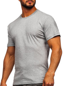 Herr T-shirt i bomull Ljusgrå Bolf 0001